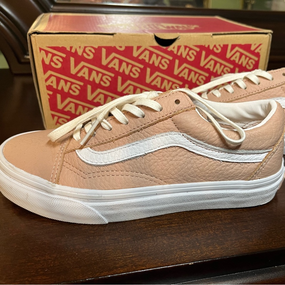 Vans Authentic Style Faux Leather Sneakers
